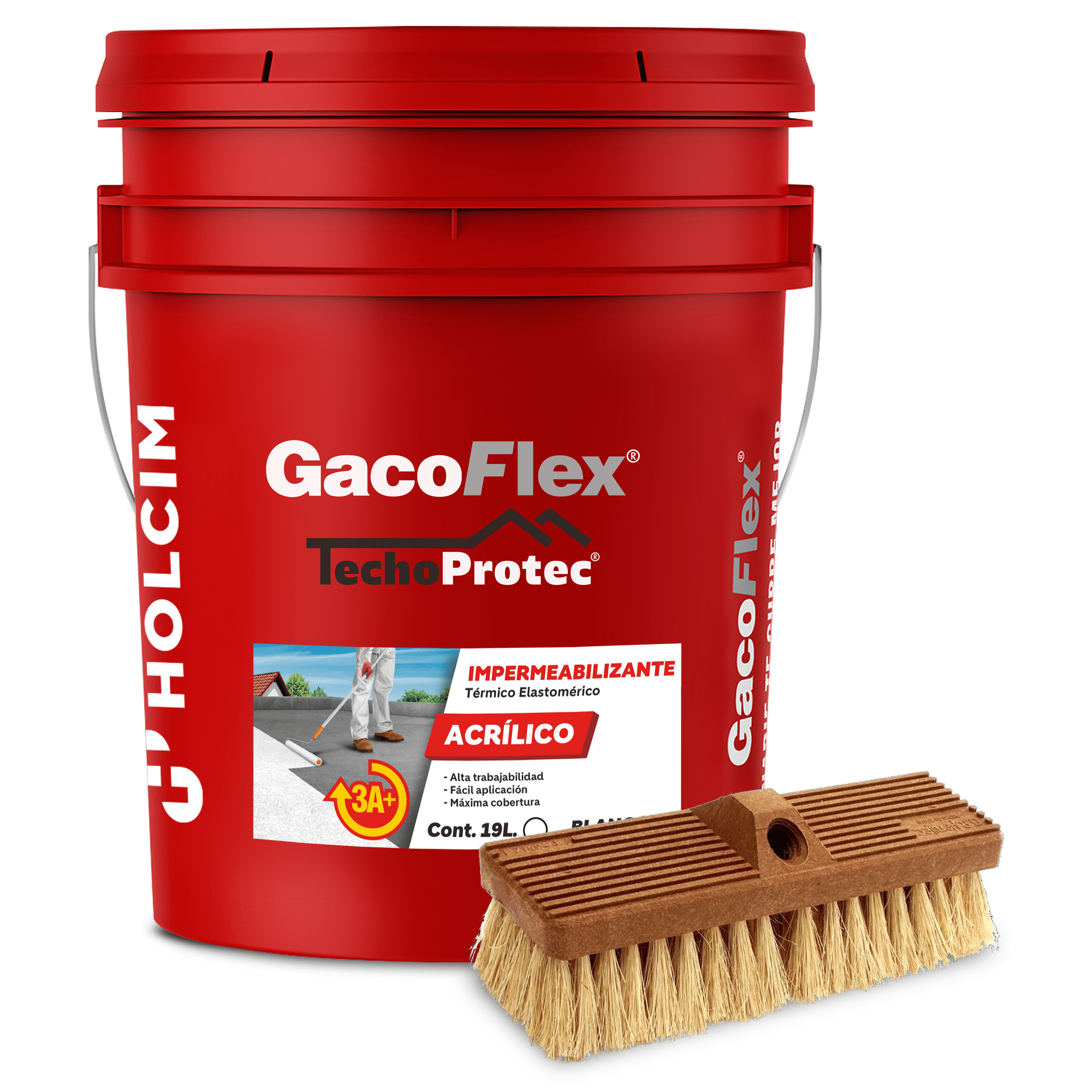 Impermeabilizante Holcim Gacoflex TechoProtec 3 Años 19 Litros Blanco ...