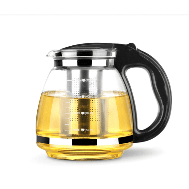 Tetera de cerámica de 600ml, Infusor de té, tetera de hojas