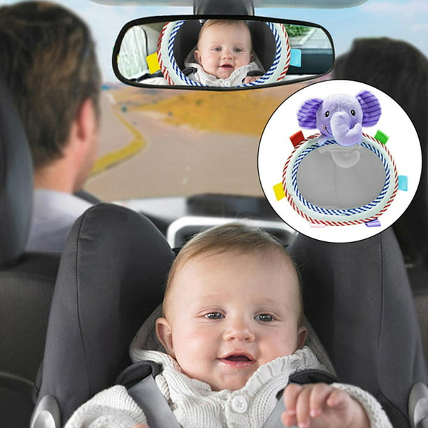 Espejo retrovisor para asiento trasero de coche de bebé, espejo