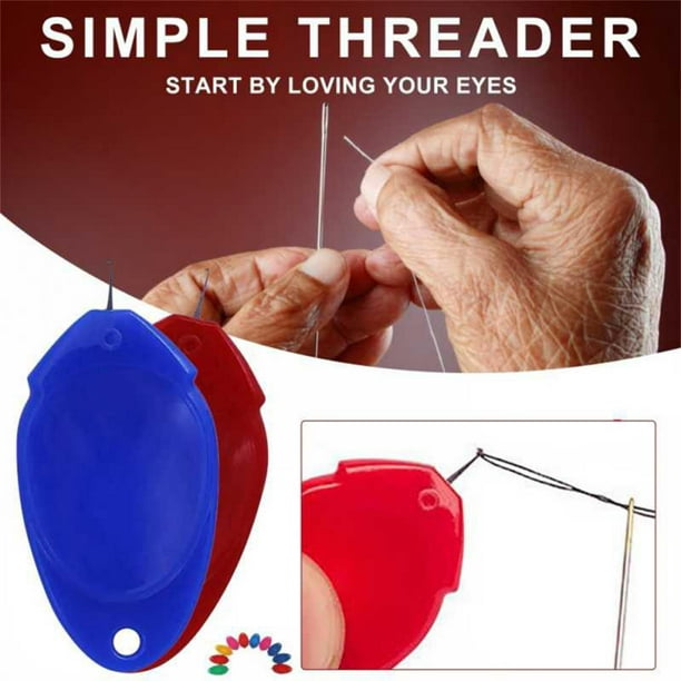 Enhebrador de agujas con gancho para ancianos, dispositivo de hilo  automático, herramienta de inserción de puntada de plástico, accesorios de  costura, 10 unidades