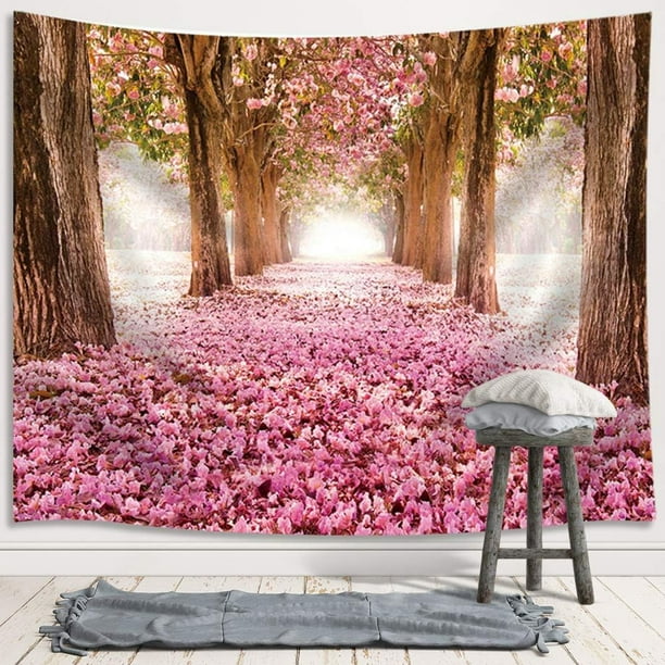 PRUJOY Tapiz decorativo pared Japonés tapices decorativos 150 * 200cm  Sakura Naturaleza Paisaje Colgar en la pared Decoración para Dormitorio  Sala de Esta : : Hogar y cocina