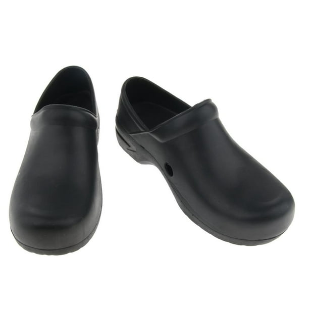 Zapatos antideslizantes para mujer, calzado plano de cuero, resistente al  agua, a prueba de aceite, para