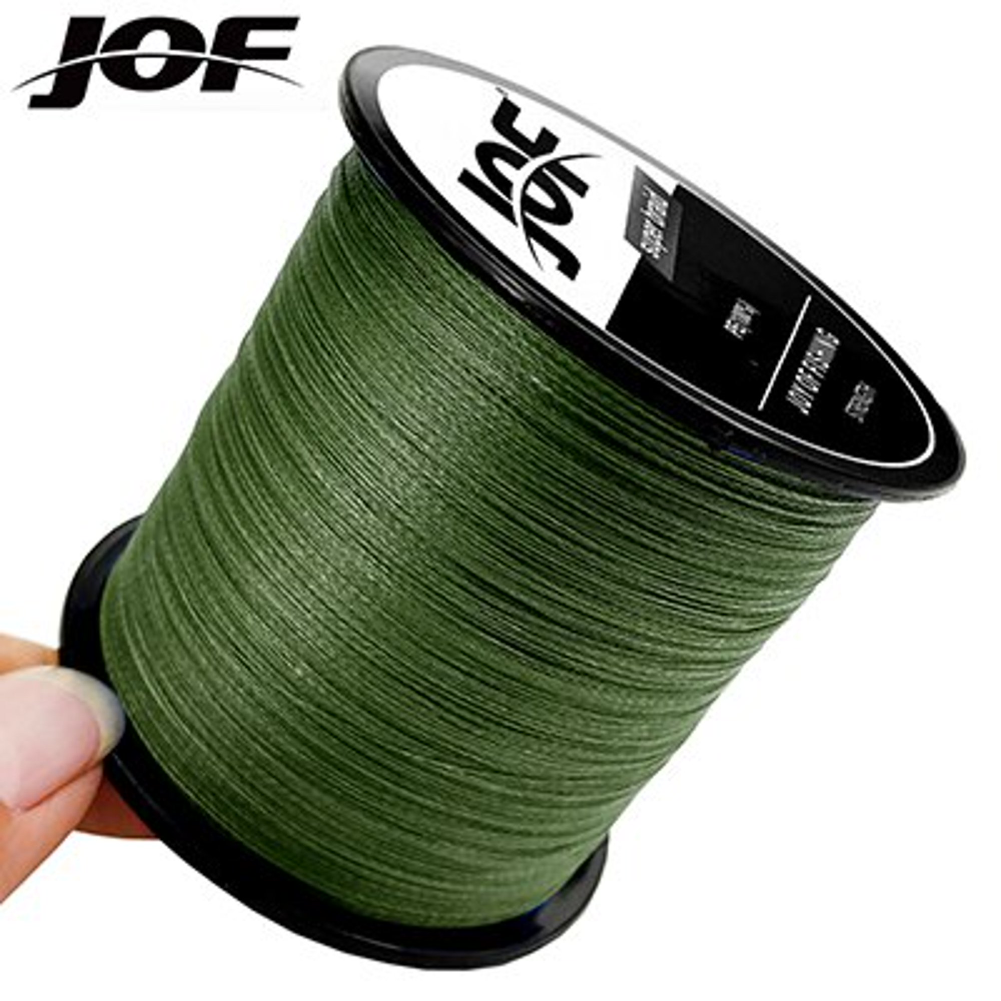 JOF 500M 300M 100M alambre trenzado PE multicolor 8/4 hebras