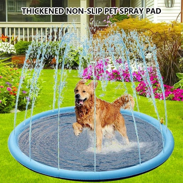 Colchoneta de agua inflable para niños y mascotas, colchoneta de agua de  170cm para jugar al