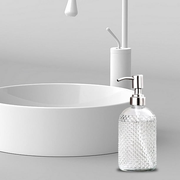 Dispensador jabón Stick blanco y vidrio de Bath+