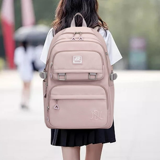 Mochila ligera para la escuela, casual, mochila para ordenador portátil,  para hombres y mujeres, mochila de viaje para escuela secundaria, bolsa de