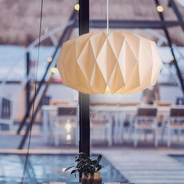 Lámpara de Techo Colgante Moderna Nórdica de Papel Origami, Ideal para  Salas de Estar y Dormitorios por Ehuebsd