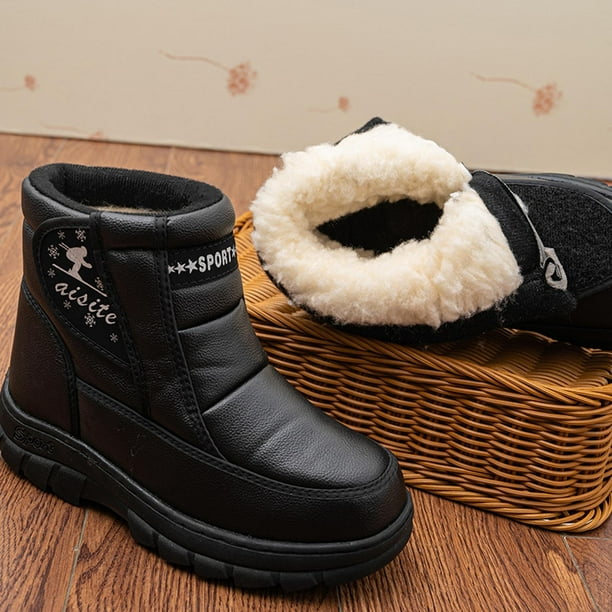  WHITIN botas impermeables para hombre, para el clima frío,  negro, 8 : Ropa, Zapatos y Joyería