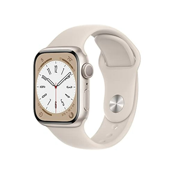 apple watch series 8 gps 41mm smart watch w starlight aluminum case with starlight sport band  s apple