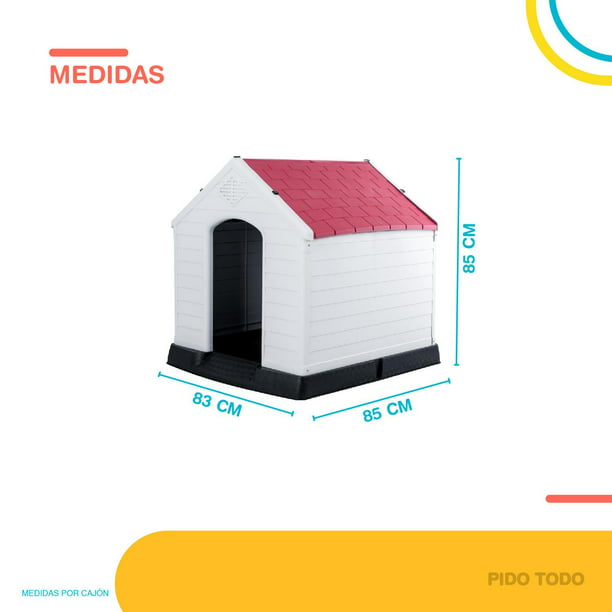 Casa Para Perro Mediana + Plato Turqueza MQ 600-T