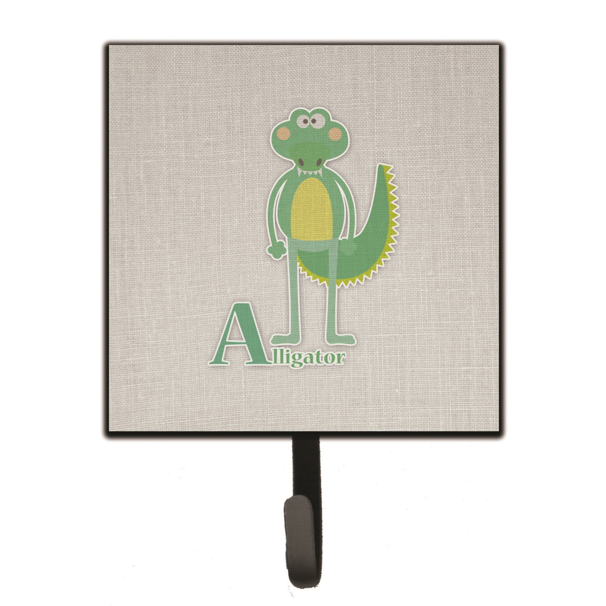 Treasures Alphabet A for Alligator Wall Hook, pequeño, multicolor