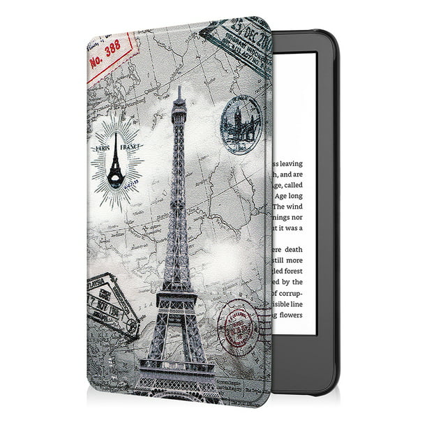 Funda de cuero PU para lector de libros electrónicos para  Kindle 2022  completamente nuevo (Torre retro) Likrtyny Para estrenar