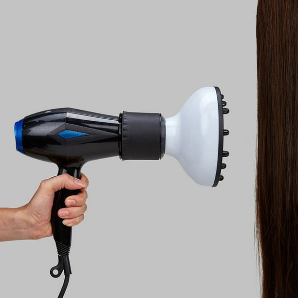 Difusor universal voluminizador de pelo, accesorio difusor de secador de  pelo para cabello rizado y ondulado, secador de pelo plegable, cubierta