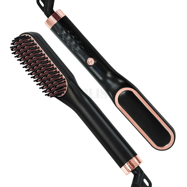Cepillo secador de pelo, cepillo secador de aire caliente con barril  ovalado, voluminizador de un solo paso y estilizador en uno