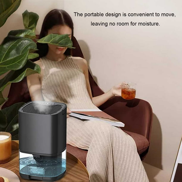 Deshumidificador de aire de 1000 ml absorbente de humedad portátil para el  hogar (blanco de la UE)