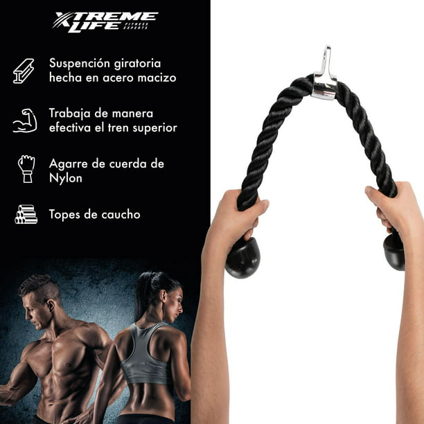 Agarradera Maneral Cuerda Triceps Accesorios De Aparatos Gym