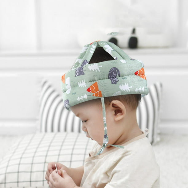 Casco de seguridad para bebé, sin golpes, con cojín de seguridad para la  cabeza, gorra protectora ajustable, sombrero de seguridad para niños, para