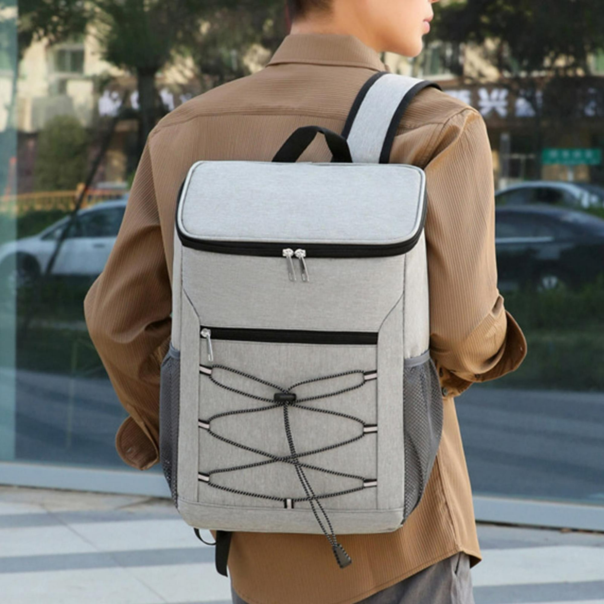 1 mochila para ordenador con asa de aluminio ligera y sencilla para  negocios, puerto USB para viajes diarios