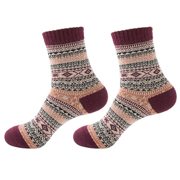  LZQDM 5 pares de calcetines de invierno para hombre, calcetines  de lana cálidos, súper gruesos, de tubo para nieve, regalos para hombres  (color A, tamaño: talla única) : Ropa, Zapatos y