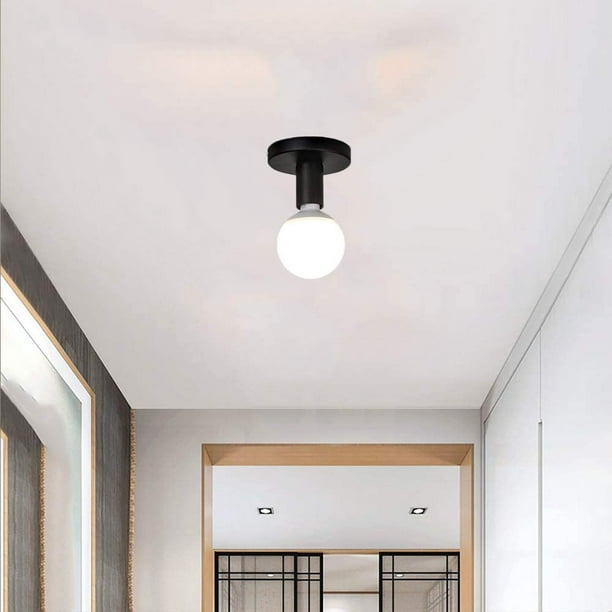Lámpara de pared o techo Metal con portalámparas roscado E27
