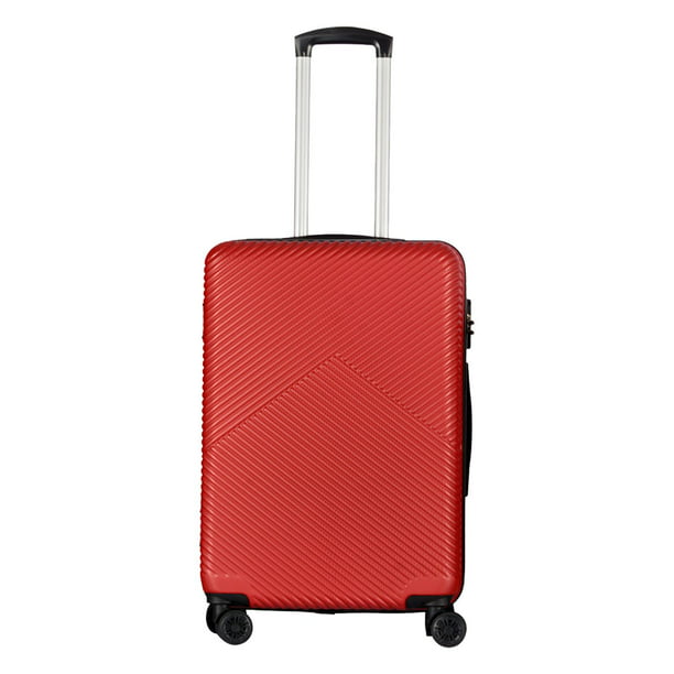 Set de 3 Maletas de Viaje, G (25 kg), M (20 kg), Carry On (10 kg), Varios  colores rojo Travel Elite 