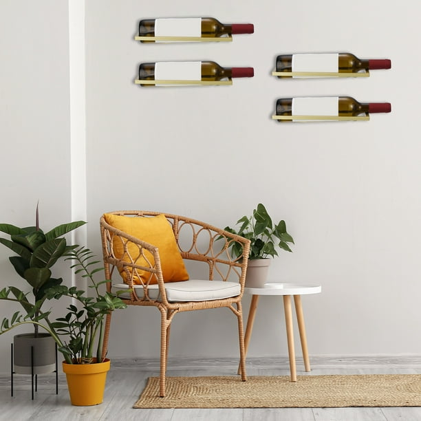 Botellero de pared para botellas de 6/30, estante de vino colgante  creativo, estante de vino de pino de pared para bar, restaurante, gabinete  de vino