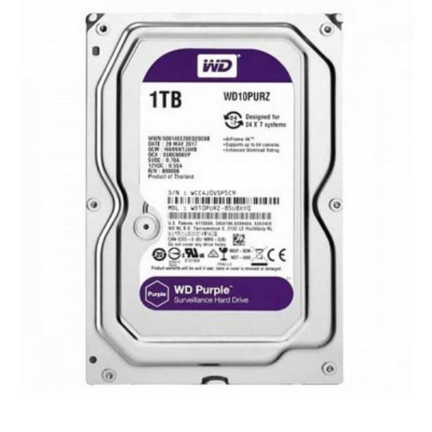 Disco duro Western Digital interno WD Purple 1TB SATA III 3.5 WD10PURZ | Walmart línea