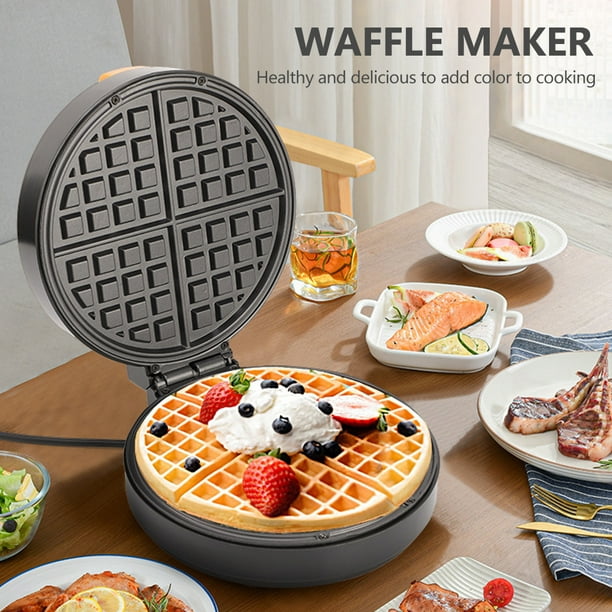 Maquina Para Hacer Waffles Electrica Redonda Gofrera Belga Sandwichera  3-in-1
