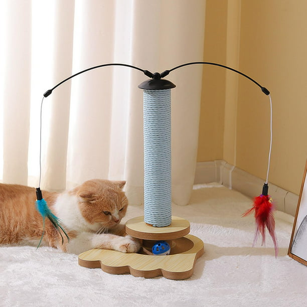 Poste rascador para gatos de Gloria, con cuerda de sisal natural