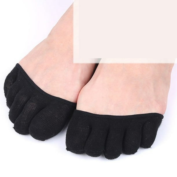  Meaiguo Calcetines de dedo del pie de las mujeres de algodón  Crew Calcetines de cinco dedos para correr atléticos 4 pares, Negro, gris,  café, verde : Ropa, Zapatos y Joyería