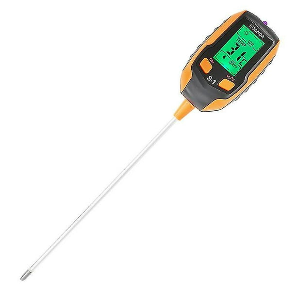 Kensizer - Medidor de humedad y pH 3 en 1 para el suelo, kit de  herramientas de jardinería para cuidado de plantas, termómetro digital para  plantas