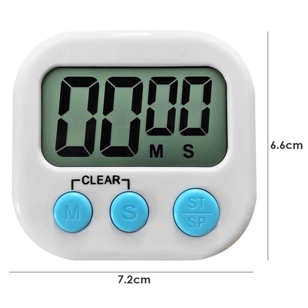 Temporizador Digital de Cocina Pantalla LCD Timer, Redlemon.com.mx