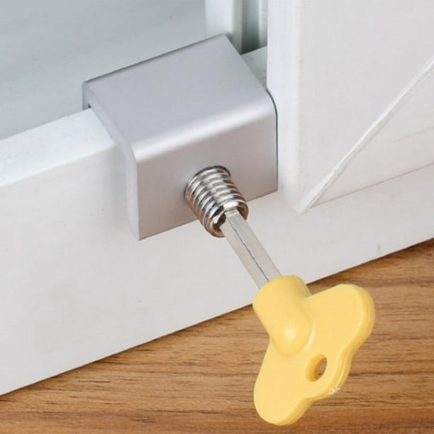 1 juego de cerradura de puerta deslizante de aleación de aluminio Cerradura  de puerta deslizante de vidrio Cerradura de puerta resistente