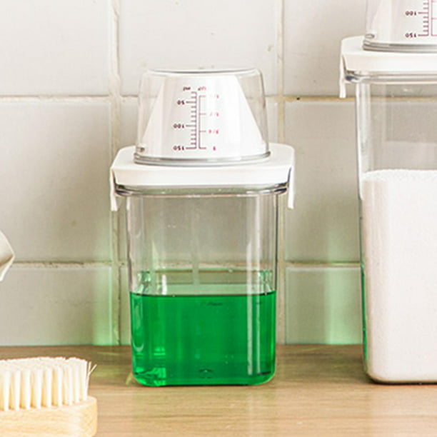 Contenedor de almacenamiento de arroz, dispensador de detergente para ropa,  impermeable transparente perfecl Contenedor de almacenamiento