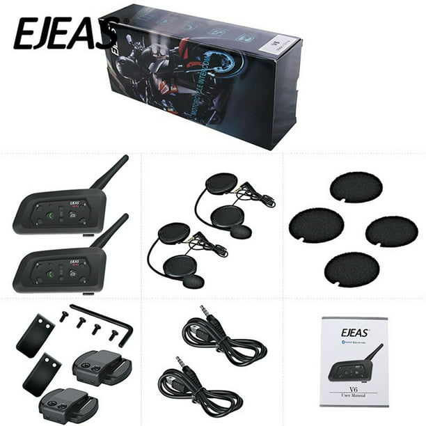 EJEAS V6 Pro dos conjuntos motocicleta bluetooth walkie-talkie