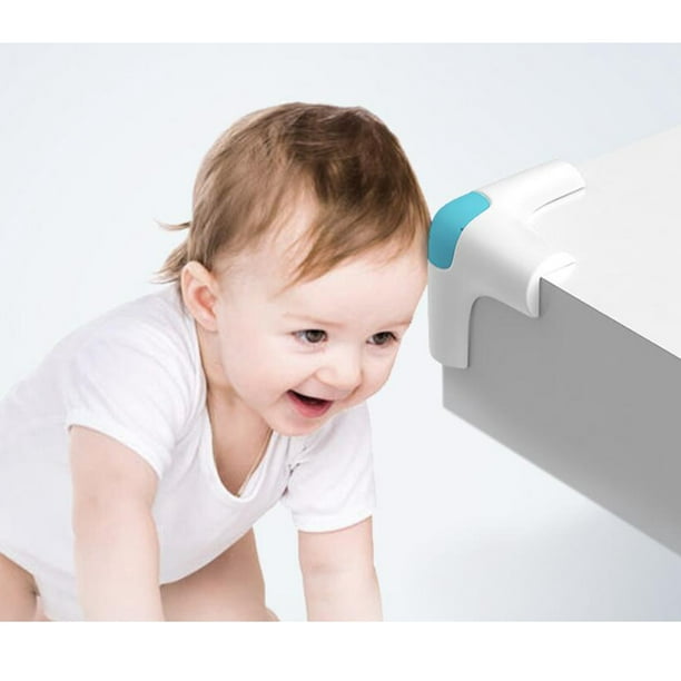 10 Unids / Pack Protectores de Esquina de a Prueba de Bebés para Cr  Esquinas de Bebé, Kits de Esquina de Seguridad para , Protector de P  Amarillo