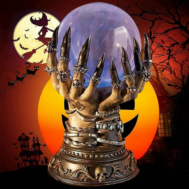 Bola de cristal de Halloween, bola de cristal celestial de bruja, bola de  cristal intermitente para decoración de Halloween ANGGREK Otros