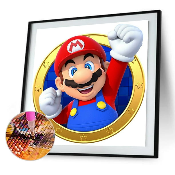 Mario Bros (25x25) - Pintura Diamante Redondo – Fun At Home Chile