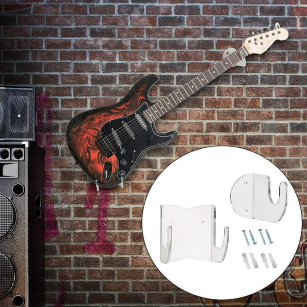 Soporte de pared para guitarra, soporte de pared para guitarra, soporte de  pared acrílico, para ukelele, 1 pieza