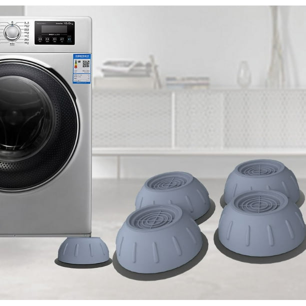 Pie para lavadora antivibración de 4 piezas, soporte para lavadora  antivibración, pie para lavadora, adecuado para electrodomésticos como  lavadoras y secadoras JM