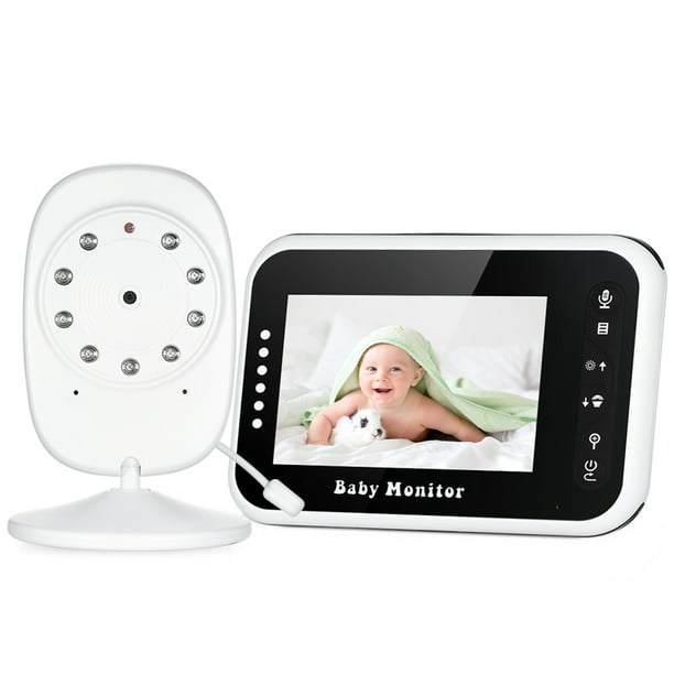 Monitor de bebé de 3,5 pulgadas, compatible con 2 cámaras, función de zoom