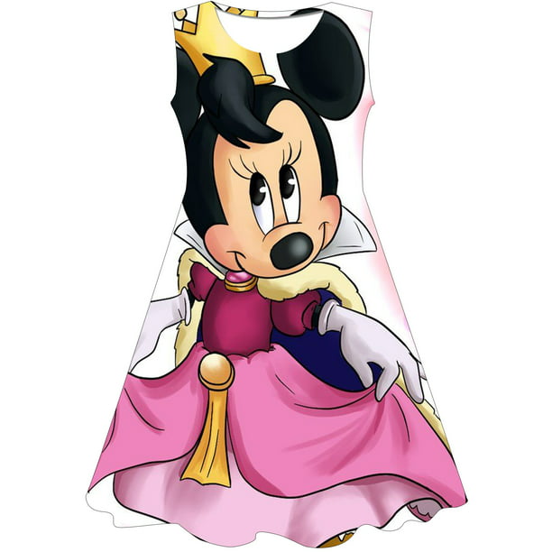 Niñas Mickey Minnie dibujos animados ratón princesa vestido niños disfraz  3D Mickey Fancy 2-8 años cumpleaños fiesta vestido niño ropa 20238T Gao  Jinjia LED