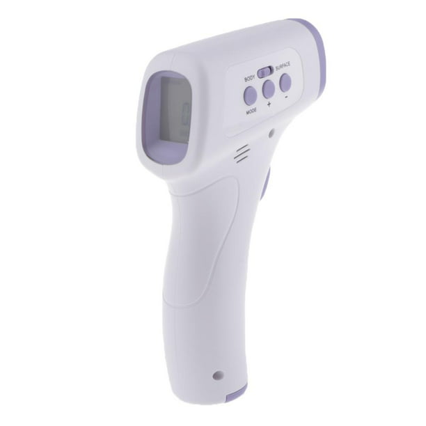 Termómetro digital infrarrojo para frente sin contacto para adultos y  niños, lectura instantánea precisa, doble modo cuerpo y superficie ˚C/˚F,  alerta