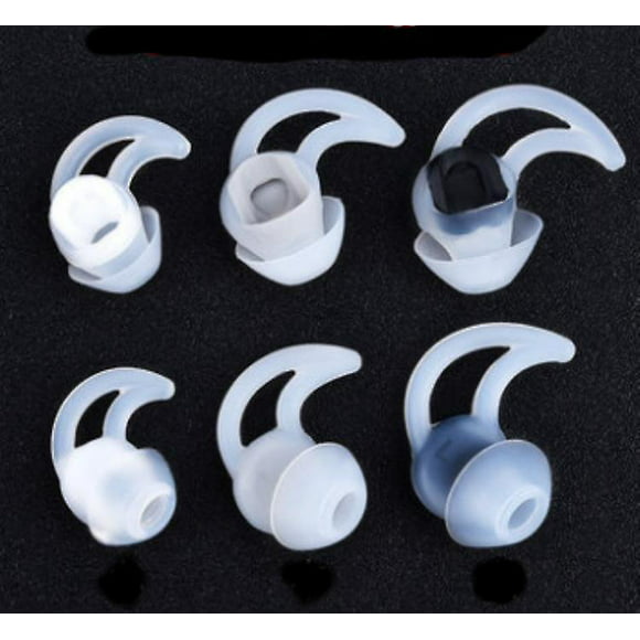 protector de auriculares blanco 6 uds auriculares suaves y flexibles puntas de reducción de ruido para bose soundsport qc30 xianweishao 8390611793586