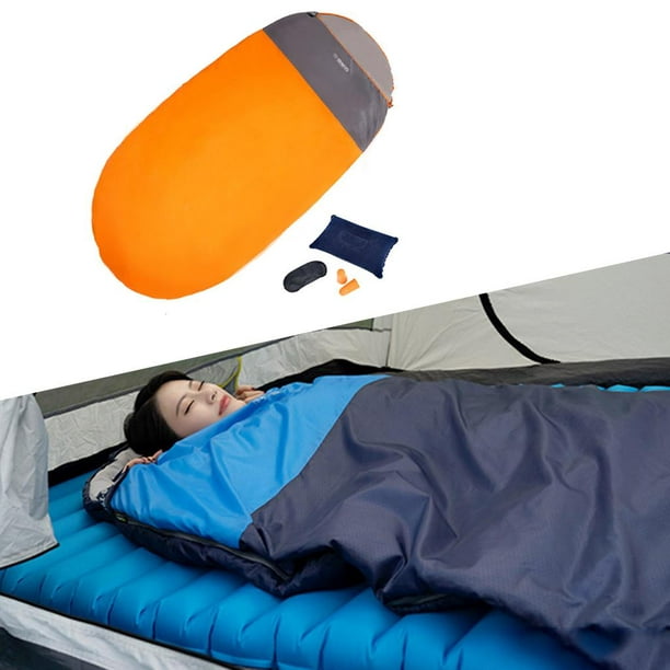 Saco de dormir humano para adultos, compacto, cálido, ultraligero, para  clima frío, portátil, saco de dormir de una pieza, impermeable, resistente  al