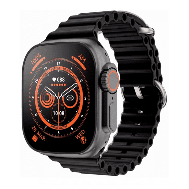 Reloj inteligente Smartwatch M9 ULTRA tipo Series 9 (GPS, 45mm) Caja de  aluminio color titanio
