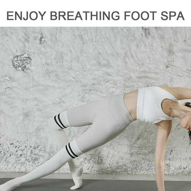 Calcetines de yoga antideslizantes con agarre, Pilates antideslizante sin  dedos