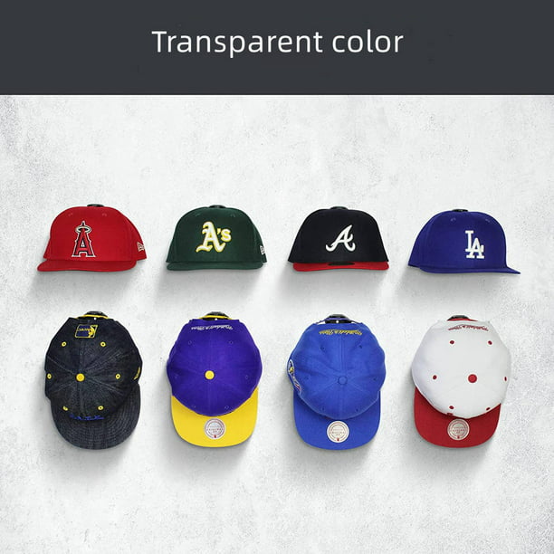 Ganchos adhesivos modernos para sombreros para pared (paquete de 16) - Perchero  para gorras de béisbol, pantalla minimalista para sombreros, perchas para  sombreros de sujeción fuerte para pared, negro