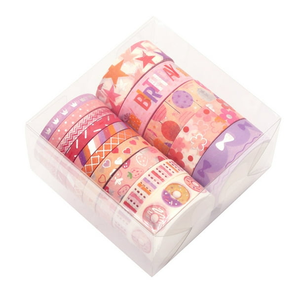  Cinta de embalaje 3 rollos de cinta de bolsillo de estampado en  caliente, cinta washi, decoración vintage, álbum de recortes, cinta de  embalaje de bricolaje, cintas adhesivas de regalo, cintas decorativas