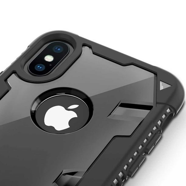 Zizo, . Funda ZIZO Proton para iPhone X y XS Negro Transparente con mica de  pantalla